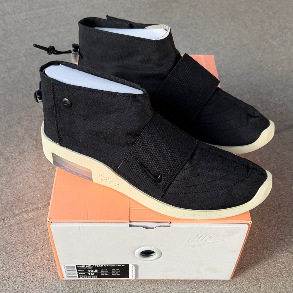Nike Air Fear of God Moc Black Sneakers